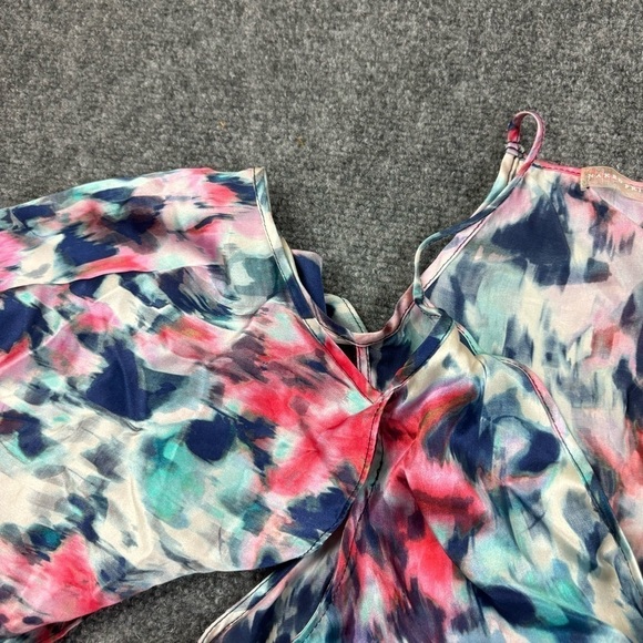 NAKED PRINCESS Women’s 100% Silk Cold shoulder shortie robe size: Medium/Large - Picture 2 of 8